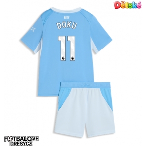 Manchester City Jeremy Doku #11 Dětské Domácí dres komplet 2026-27 Krátký Rukáv (+ trenýrky)